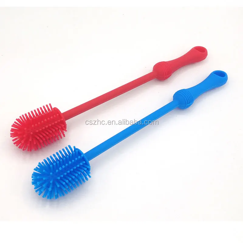 Wholesale Custom Silicone Bottle Cleaning Brush With Comfort Grip Handle