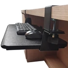 Clamp-on Computer Keyboard Tray Under Table Desk Accessories