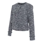 Women's Jacket Huiquan Gorgeous Hot Selling Women's Casual Tweed Jacket Without Collar Design Female Jacket