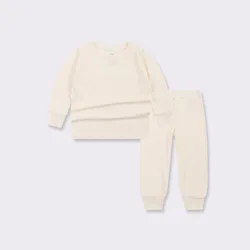 Children's Bamboo Fiber Pajamas Home Furnishings Long Sleeve Spring and Autumn Top Pants 2 Piece Baby Clothing Set