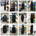 Human Hair 32 34 36 38 40 Inch Straight 100% Raw Indian Virgin Remy Human Hair Extensions Women Long Hair Bundles Sex