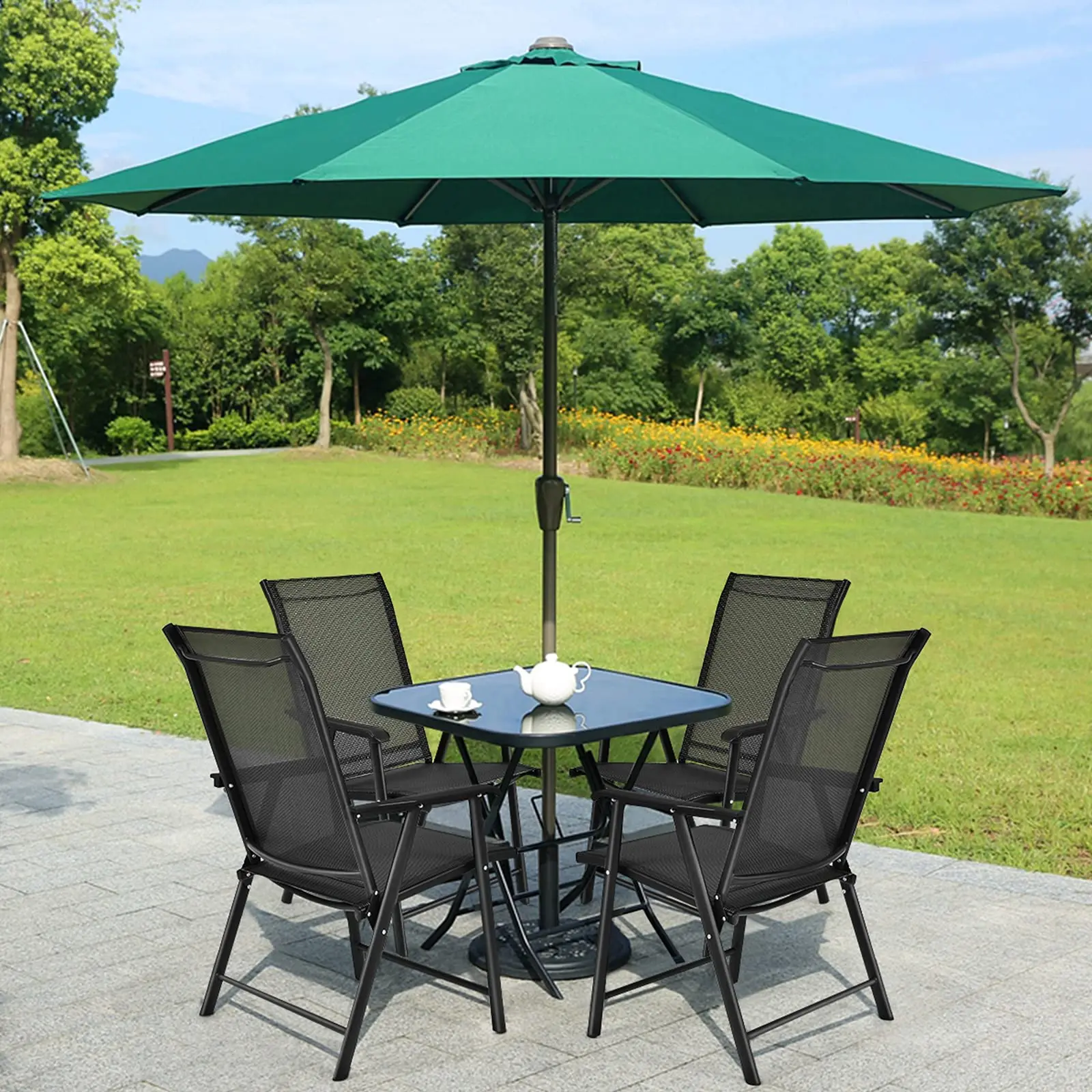 4 seater folding garden furniture set