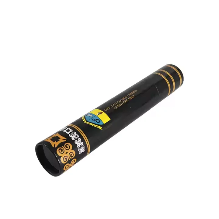 Mondon Best Sell Glossy Graduation Diploma Scroll Certificate Cardboard Tube with Printing logo factory