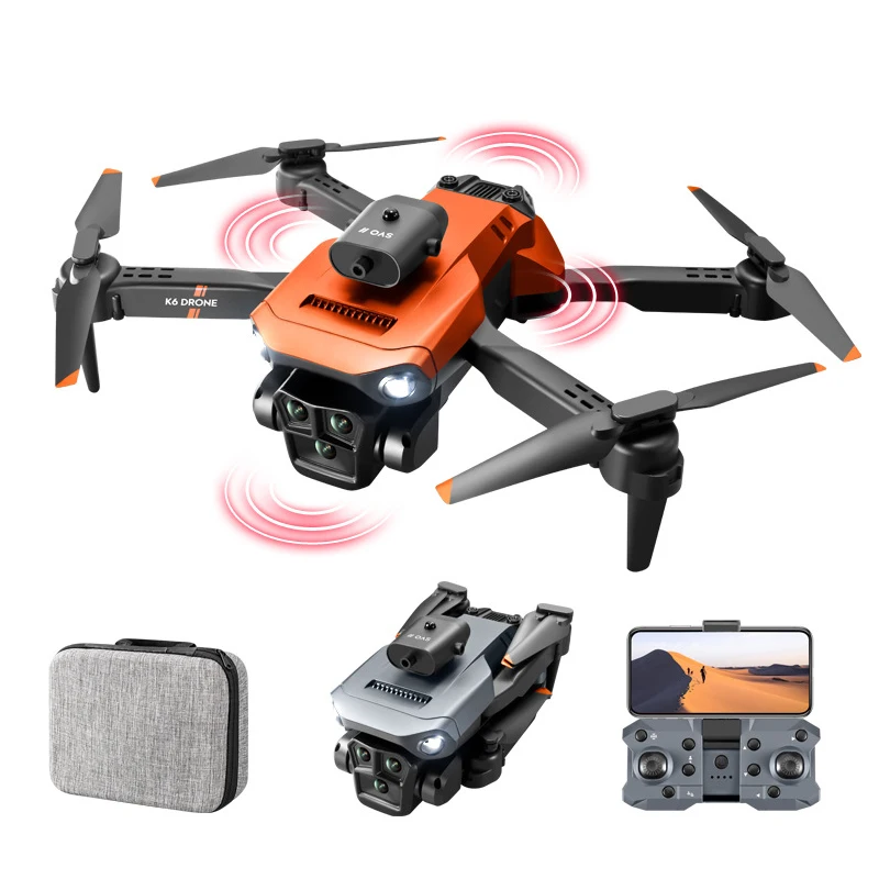 Quadcopter drone obstacles avoidance with camera 4k hd with brushless motor