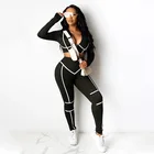Pants Fashion Casual Fall Long Sleeve 2 Piece Trousers Pants Women 2 Pieces Outfits Set