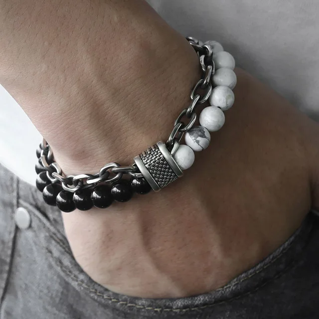 stone bracelet design for men