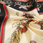 Printing Brand Design Polyester Square Small Women Neck Digital Printing Satin High Fashion ImitatedSilk Scarf