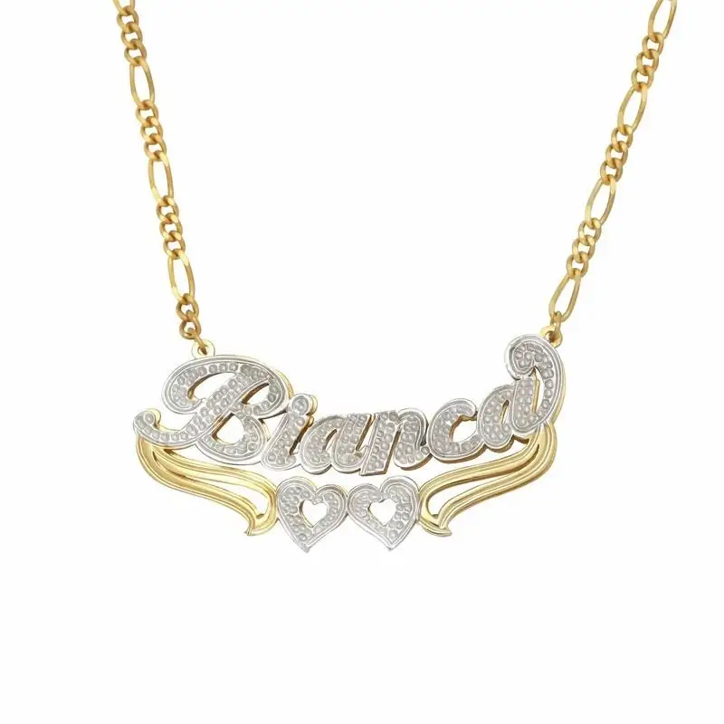 18k Gold Plated Custom Made Name Plate 