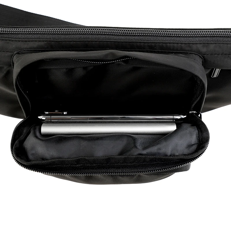 High Quality Unisex Polyester Sports Belt Bag for Men Women Outdoor Cycling Camping Sports Fashionable Chest Waist Bag manufacture