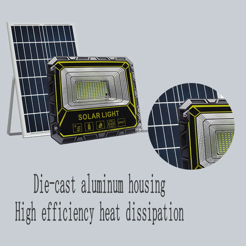 Factory Low price IP67 Waterproof 100W 200W 300W 400W Solar Floodlight Outdoor waterproof Football field outdoor lighting