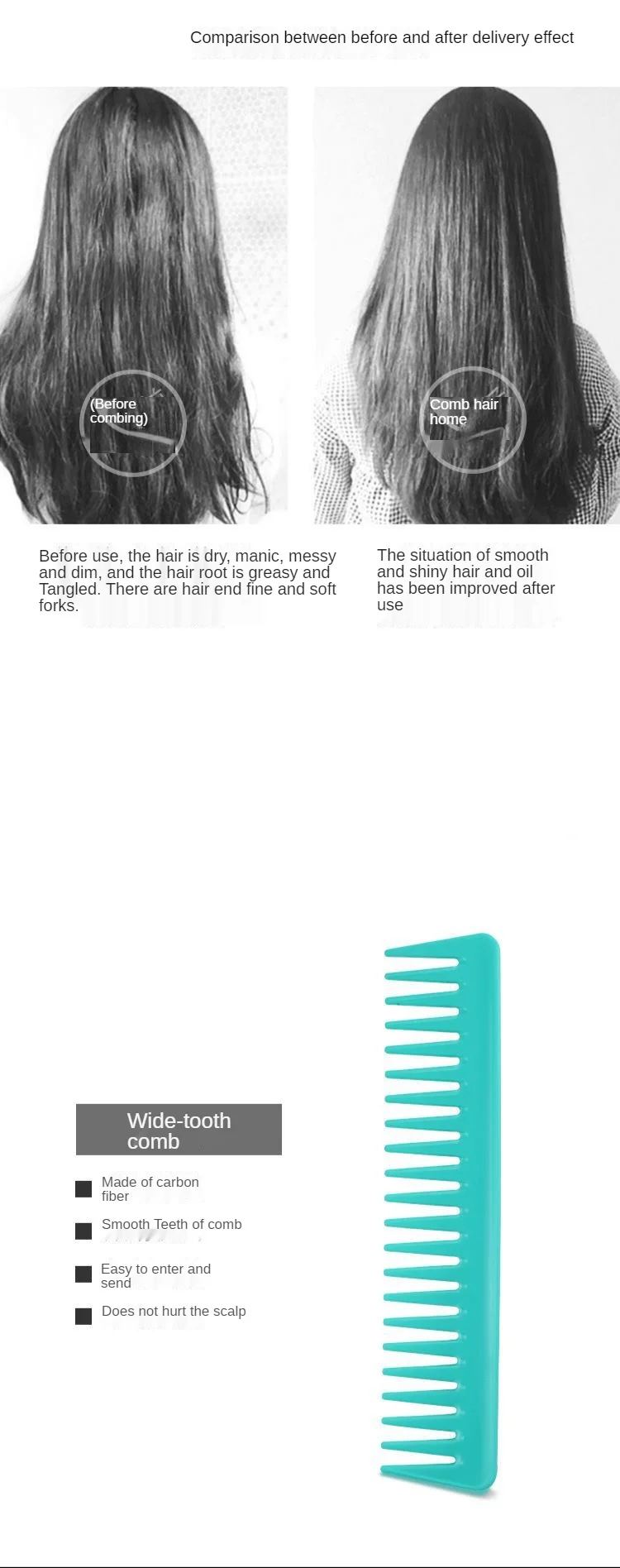 Detangler Hairbrush Detangling Detangle Hair Extension Comb And Brush