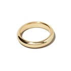 Silver Engagement Rings Silver Silver Band Daily Wear Women Simple Silver Gold Plated Plain Band Engagement Rings