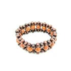 Bead Resin Resin Wood Bead Bracelet Carving Process Male And Female Rose Resin Bracelet