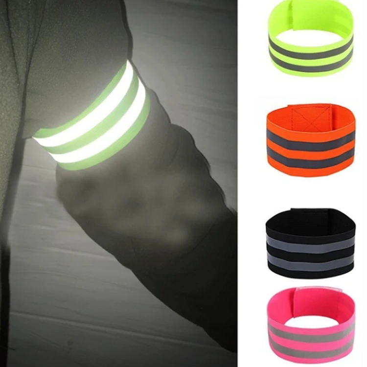 Hi Vis Reflector Belt Safety Running Bracelet With Reflective Armband