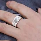 Ring Wedding Rings Gentleman Temperament Plated 24K Gold/Silver Ring For Men Wedding Rings Gold