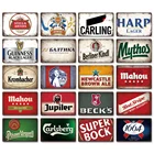 Metal Tin Sign Custom Metal Sign European Beer Brand Plaque Printed Tin Signs Bar Home