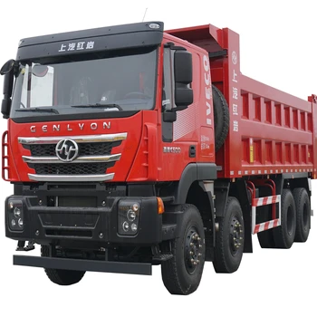 good job 15 ton Iveco Saic hongyan genlyon heavy duty site dumpper trucks 8X4 12 wheels dump truck for sale
