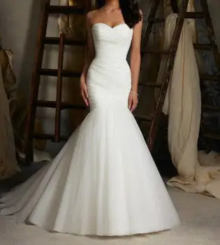Hot style off shoulder wedding Dress fashion mermaid wedding dress slim body bridal dress
