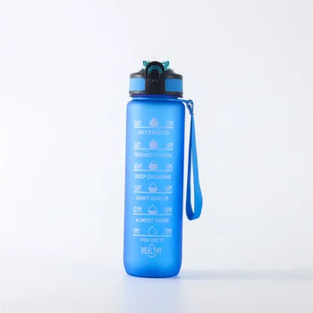 Amazon Top Seller Fashion Gradient 1000ml Motivational Water Bottle With Time Maker Gym Water Bottle