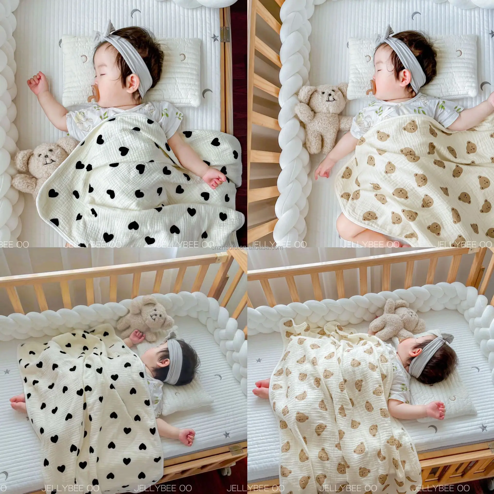 Infant Comfortable soft 4 layers bamboo cotton Newborn Towel Quilt Designs Baby Muslin Swaddle Blankets
