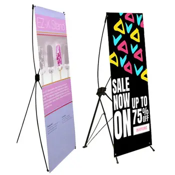 Banner Outdoor Indoor Advertising Marketing Display Stand Poster Handheld Portable X Display Stand