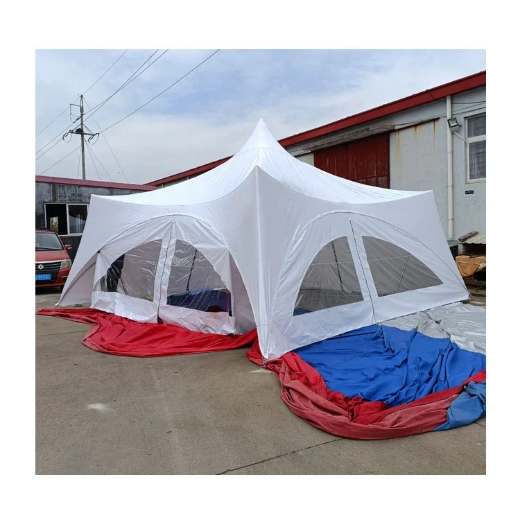 Customized size outdoor PVC vinyl tarpaulin 6m x 6m marquee capri tent for sale