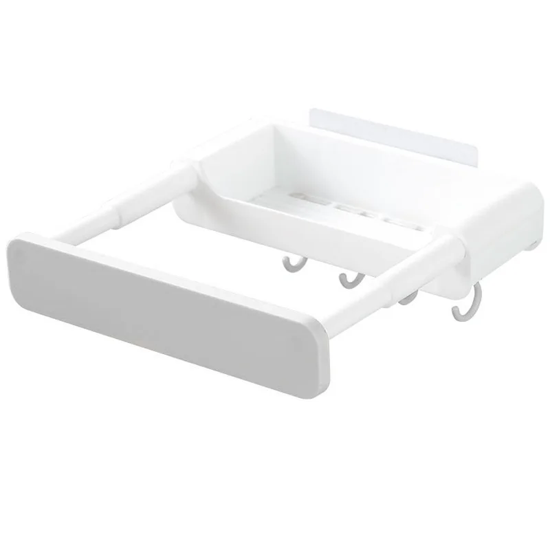 2023 Hot sell Household storage items Bathroom shelf retractable basin storage rack Wall mounted Storage holders