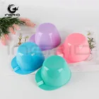 Plastic Bowl Hairdressing Tools Salon Plastic Hair Dye Bowl Custom Logo Dyeing Color Mixing Tint Bowl