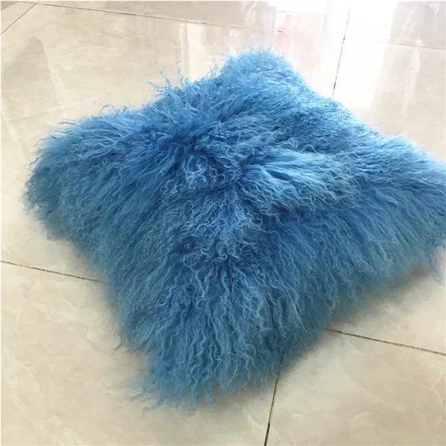 Luxury Genuine Mongolian Lamb Fur Indoor Cushion Buy Luxury Genuine