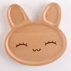 Wooden Tray Bread Children's Dinner Plate Wooden Tray Bread Snack Plate Kids Petits Et Maman Wooden Car Plate
