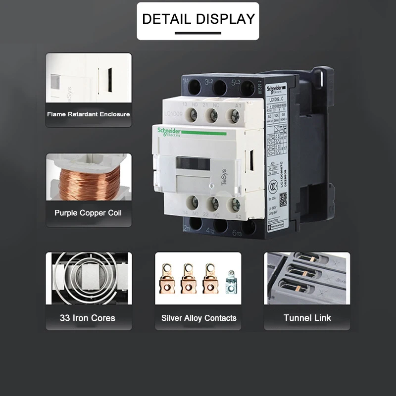 Schneider Contactor AC LC1D115 and Various Models Lighting Contactor China Manufacturer Wholesale