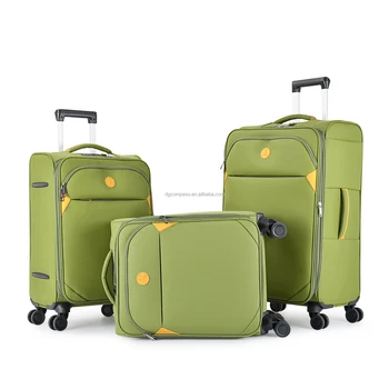 Factory Expandable zip Fabric Suitcase Traveling Luggage Set Oxford 1680D waterproof Carry On Trolley Suitcase Sets