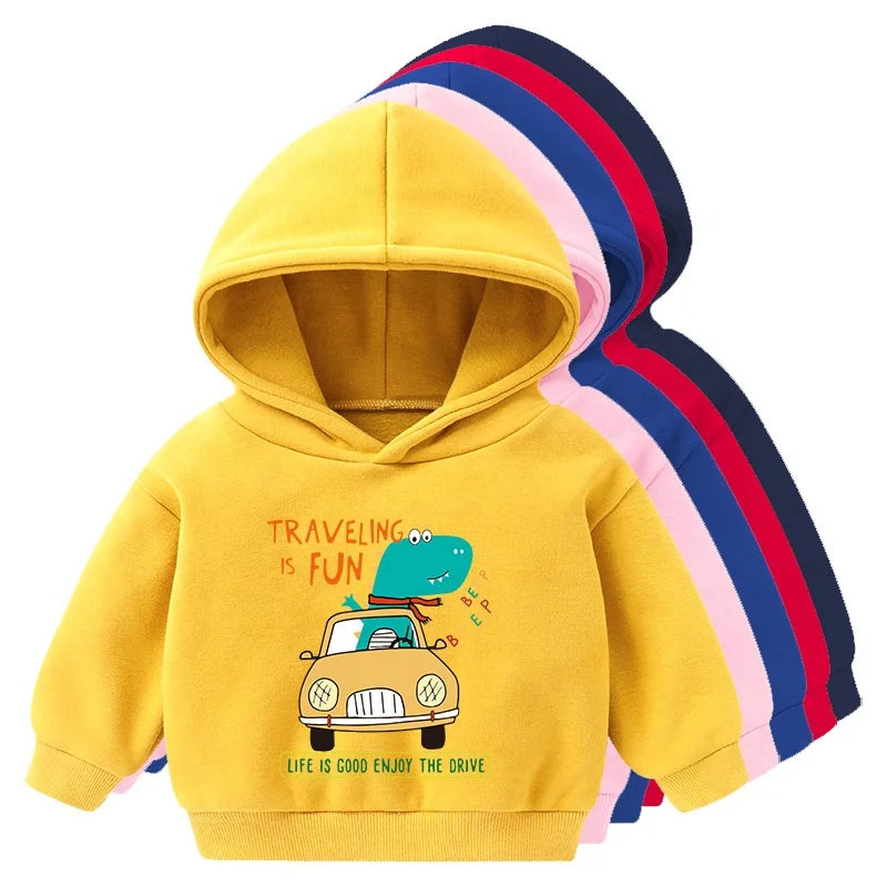 Kid Nation Kids' Soft Brushed Fleece Casual Basic Pullover Hooded Sweatshirt Hoodie for Boys or Girls