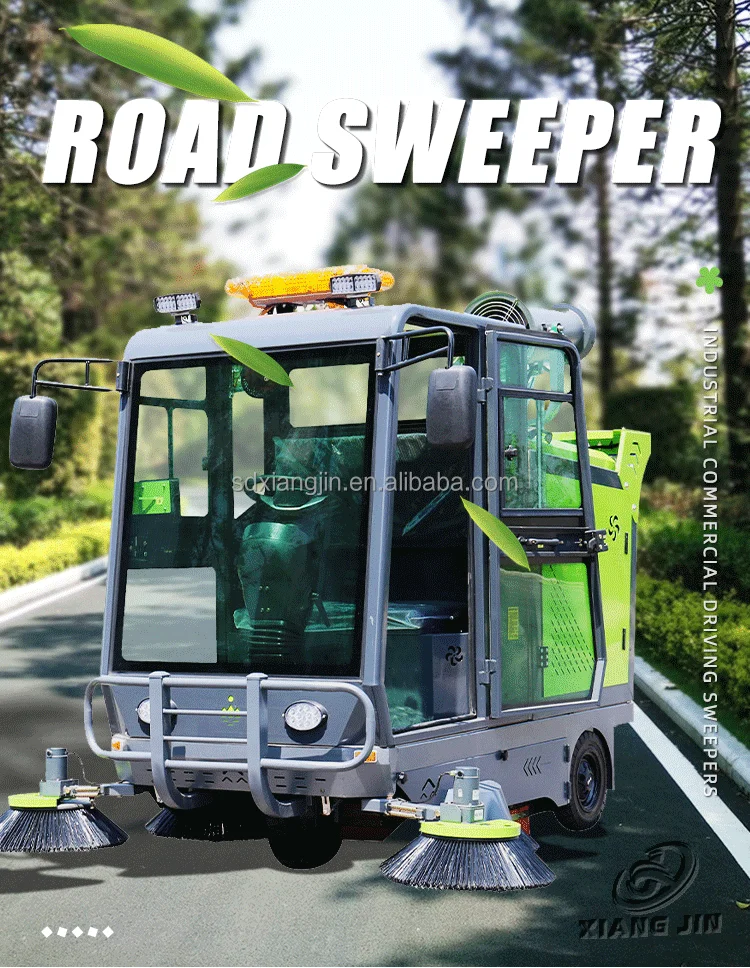 Mini Electric Road Sweeper Car Small Ride On Sweeping Machine For Sale