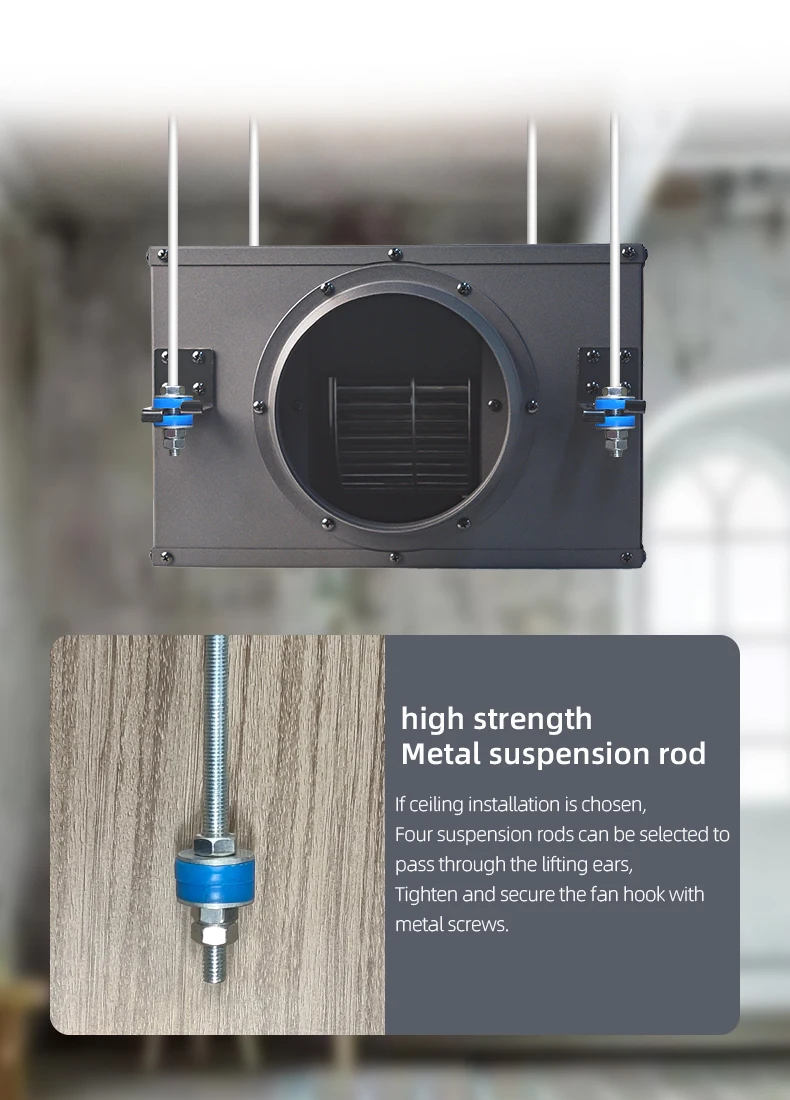 Ceiling Fan, FULUDE, Stainless, Steel, 100/150/200/250/300MM - detail 8