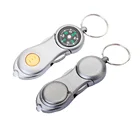 LED light compass keychain carabiner compass