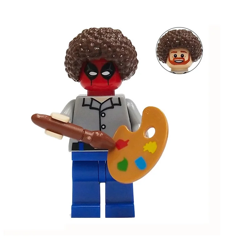 lego deadpool bob ross