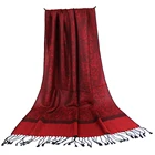 Scarf Pashmina Scarf Women Hijab Jacquard Paisley Pashmina Scarf Shawl Wrap Stole