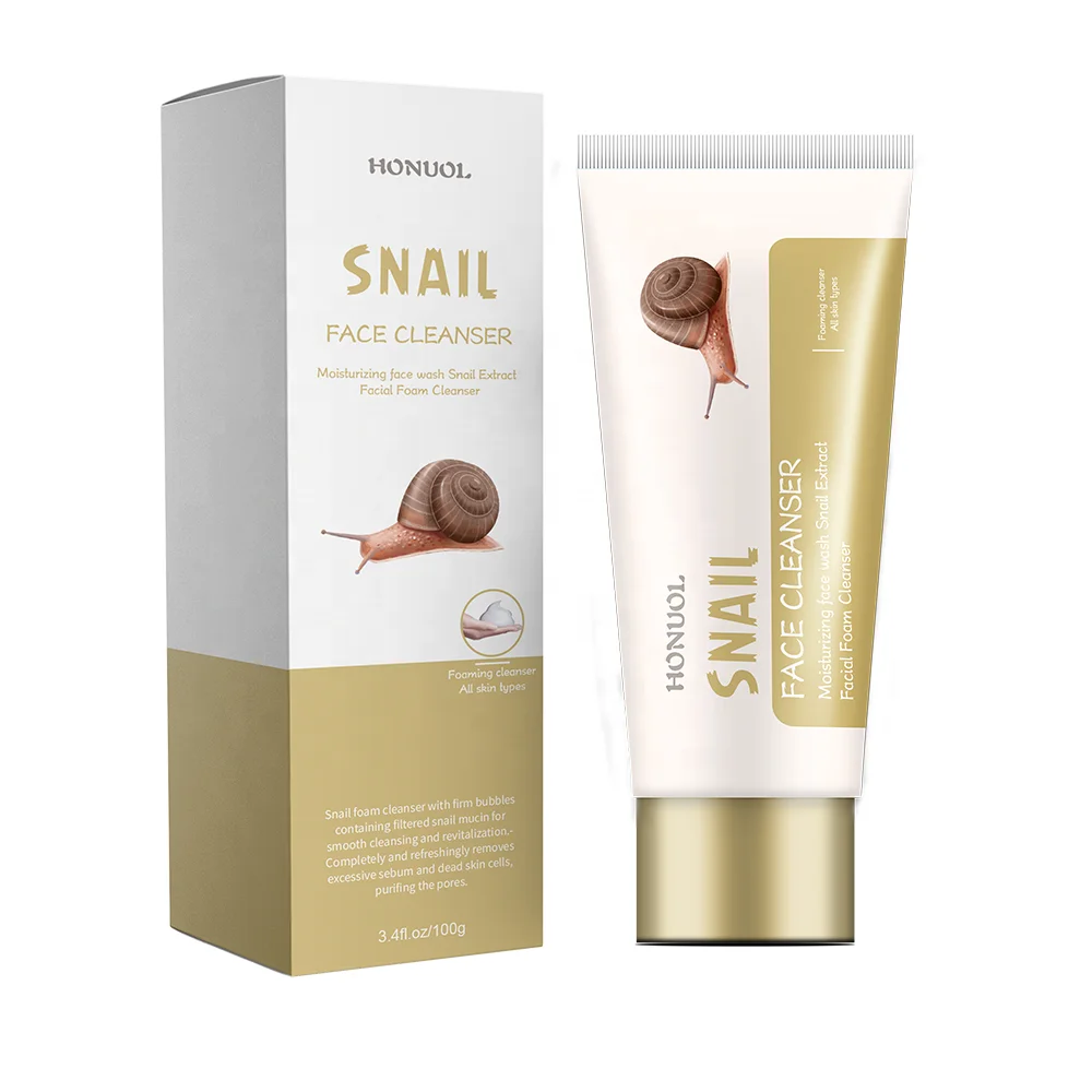 natural snail mucus foam cleanser