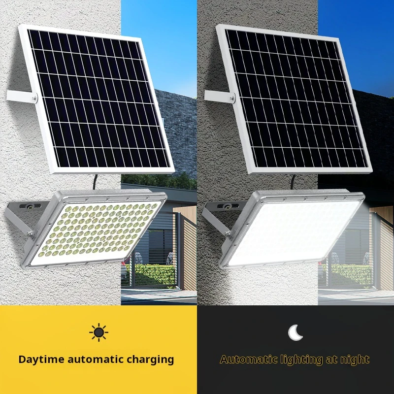 New aluminum lens solar lamp outdoor floodlight high-power solar street lamp