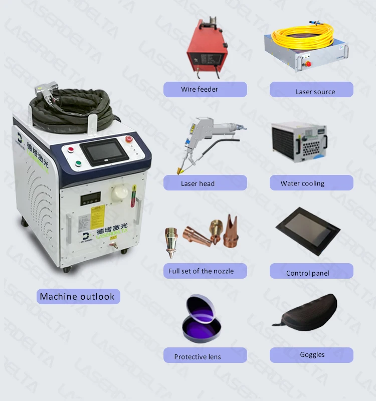 Multifunction 1500w 2000w Handheld Laser Welding Machine For Welding