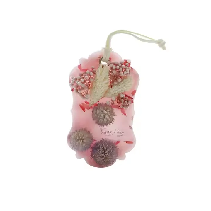 eco friendly oem odm hanging scented flower wax block custom handmade aroma wax tablet with natural fragrance for closet drawer car and home decoration-3