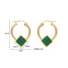 Acrylic Drop Earrings Acrylic Glitter Drop Earrings Square Acrylic Drop Earrings Green Acrylic Earrings
