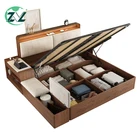Furniture Bed Wood Beds Luxury Bedroom Set Furniture Modern Latest Double Bed Designer Furniture Set Wood Luxury Bed