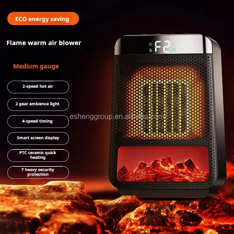 Flame Heater, PTC, 1000W, Ceramic - detail 6