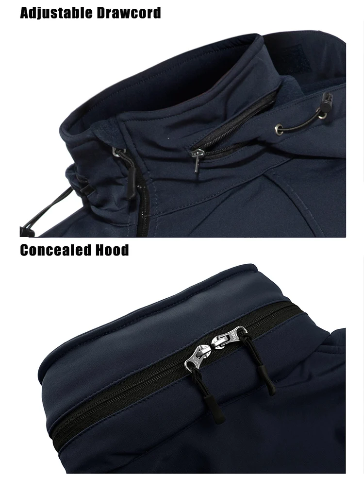 Wholesale Clothes Waterproof Tactical Combat Jacket, Mens's Windbreaker Hoodie Softshell Fishing Jackets & Coats
