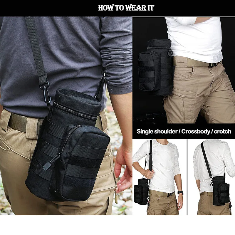 Outdoor Water Bottle Style Training Bag Multifunctional Tactical Bag Large Capacity Assault Hiking Bag
