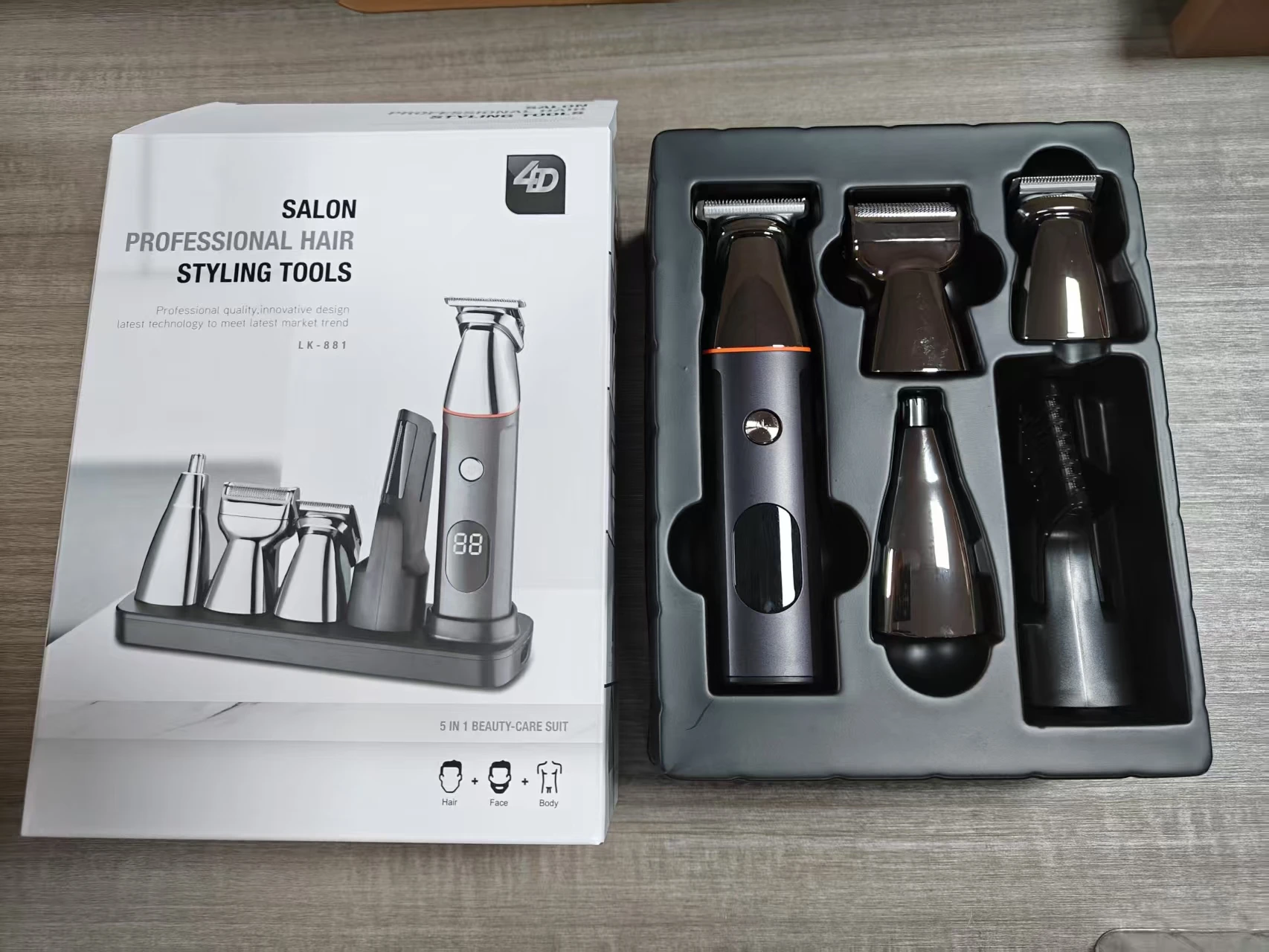 Hot Selling Rechargeable Electric Hair for Clipper Set Multi-Functional Stainless Steel for Home Use Hotel Push Shear Oil supplier