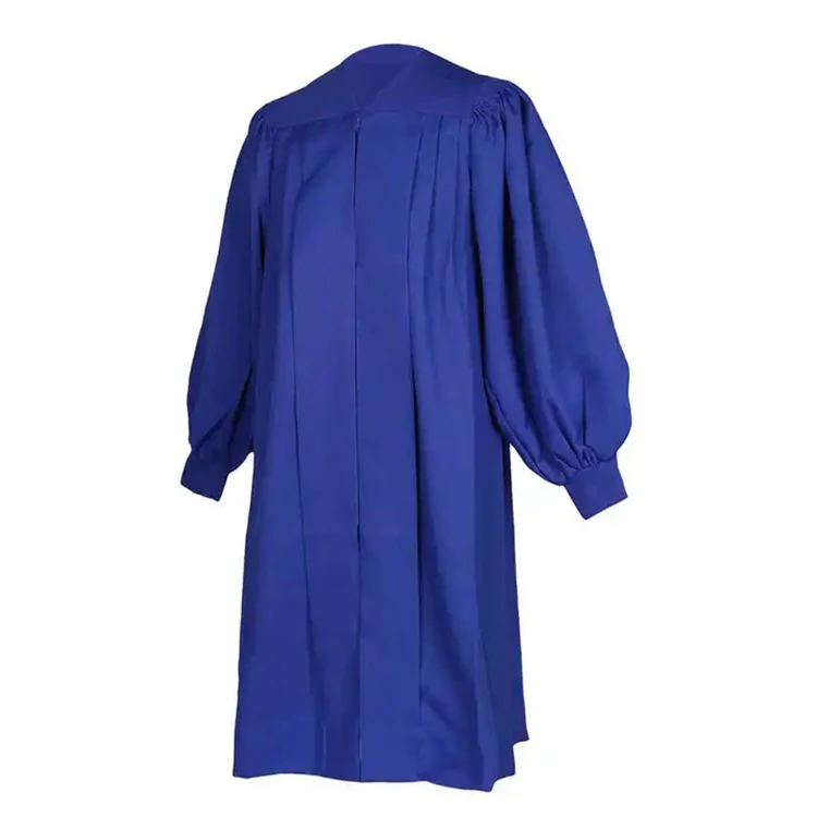 Cuff Sleeve Royal Blue Color Fluted Choir Robes Church Gowns Uniform with Cuff Sleeve supplier