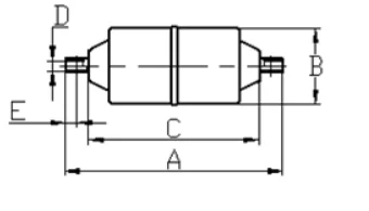 Filter Drier, DUNAN, 1/2", 1/4" - detail 4